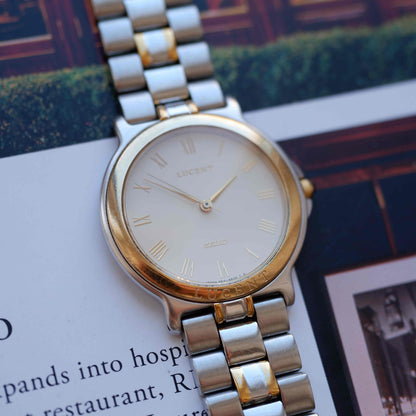 Vintage Seiko Lucent 90s Two-Tone White Roman Dial Quartz