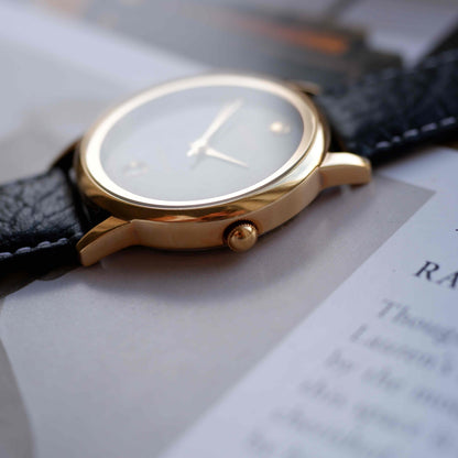 Vintage Orient Black Dial with Date Quartz from the 80s NOS