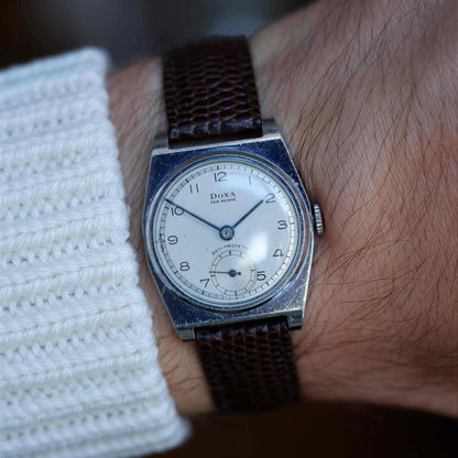Vintage Doxa Anti-Magnetic Small Seconds 40s Silver Dial Mechanical