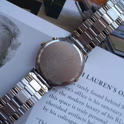 Vintage Seiko Ref. 7F39-6000 Two-Tone Day Date & Moon Phase