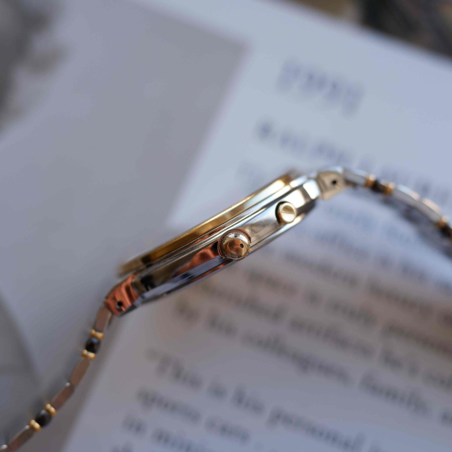 Vintage Seiko Ref. 7F39-6000 Two-Tone Day Date & Moon Phase