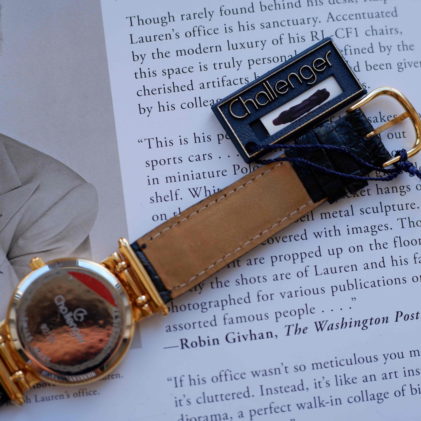 Vintage Challenger 90s White Roman Dial Breguet-Style Mechanical NOS