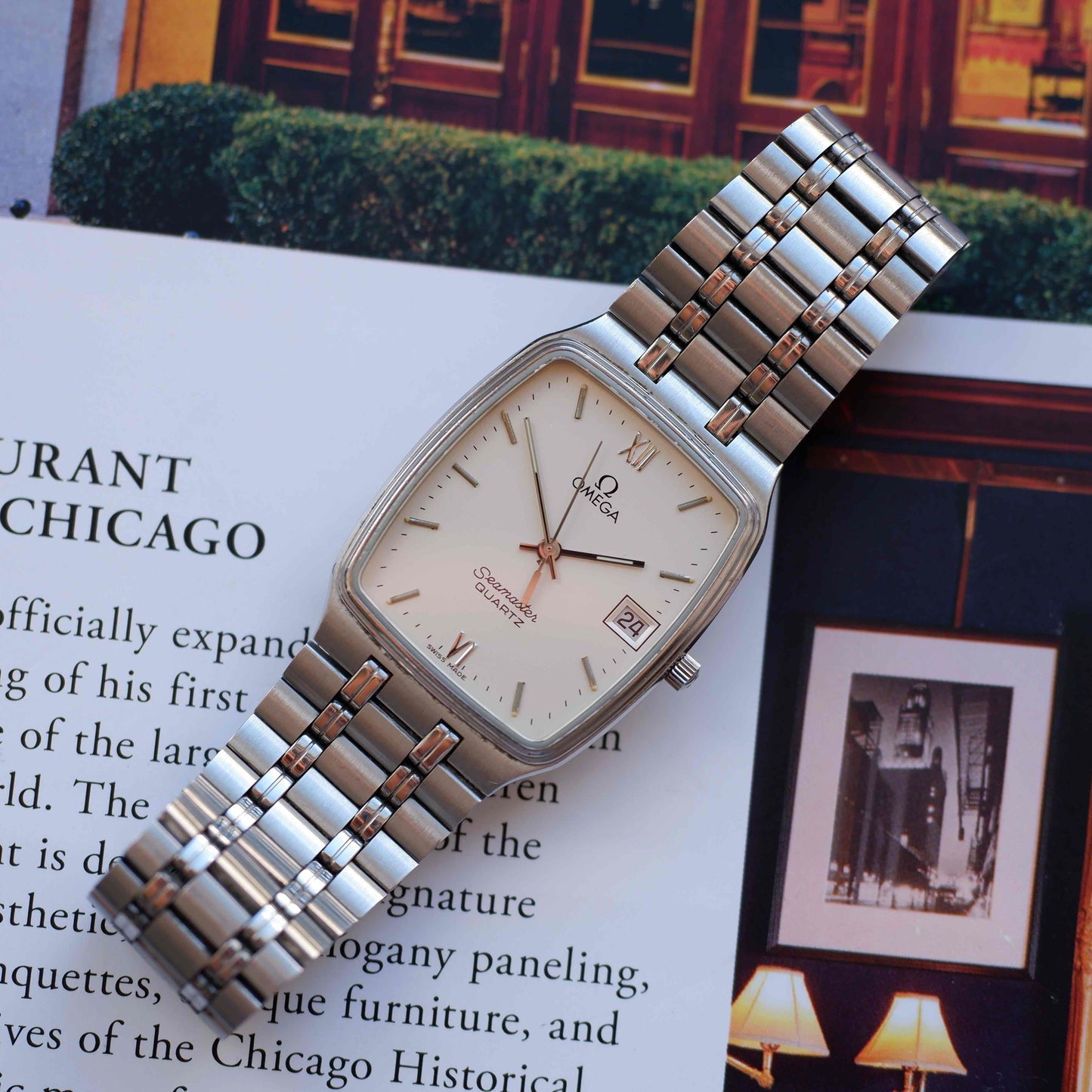 Vintage Omega Seamaster Ultra Thin White Dial Quartz from the 80s