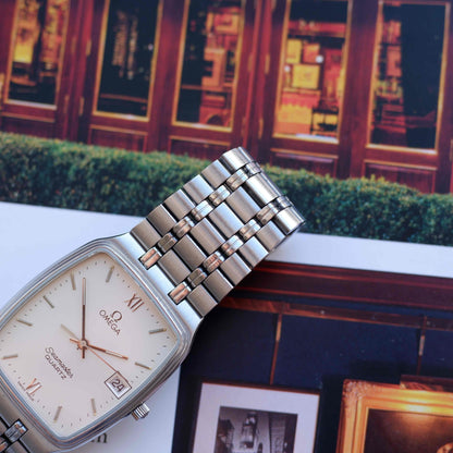 Vintage Omega Seamaster Ultra Thin White Dial Quartz from the 80s