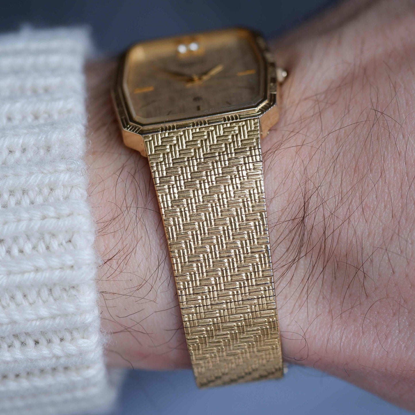 Vintage Orient Champagne Dial Diamond Quartz from the 70s