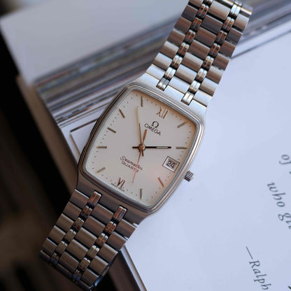 Vintage Omega Seamaster Ultra Thin White Dial Quartz from the 80s