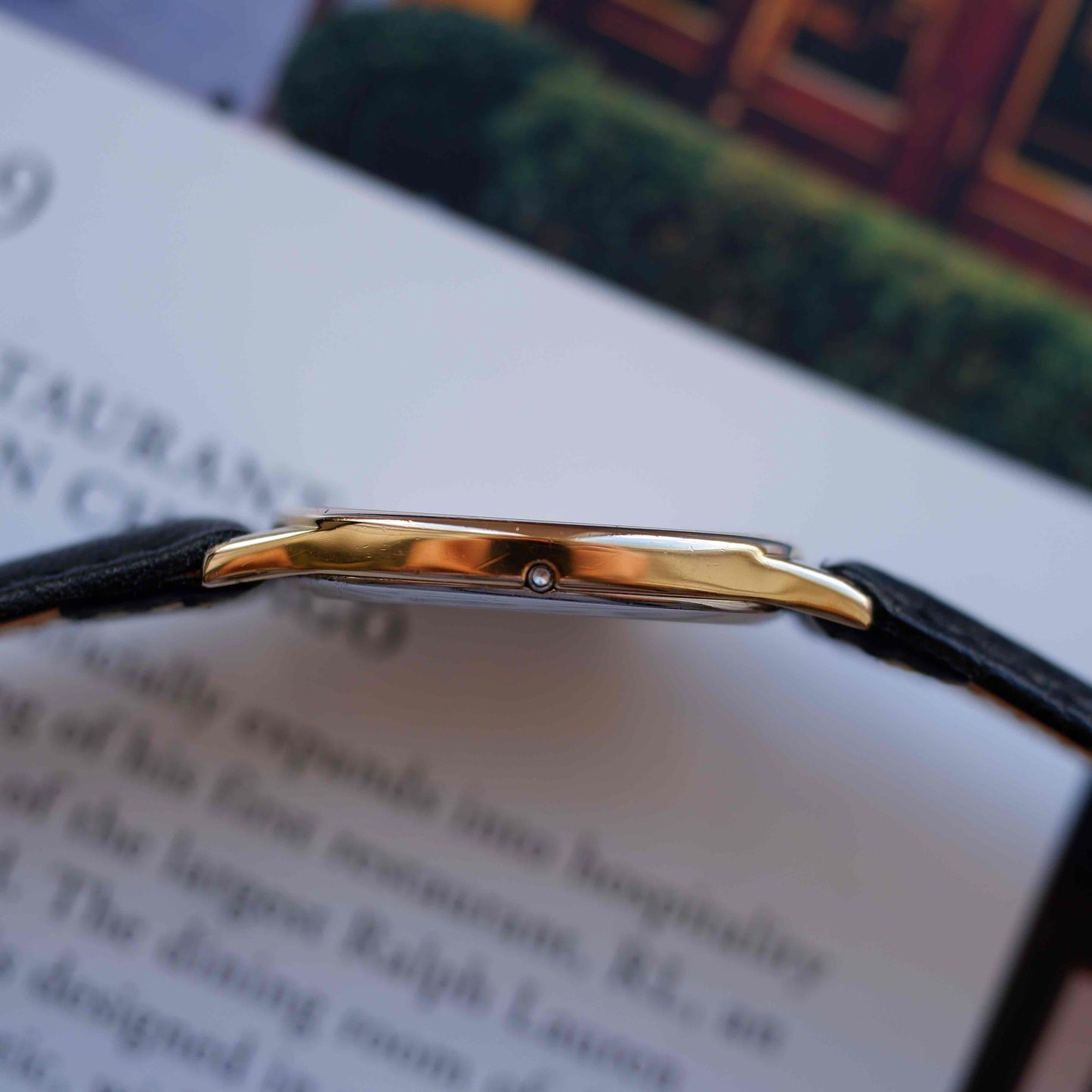 Vintage Omega De Ville Tonneau Case 70s Gold Champagne Dial Quartz