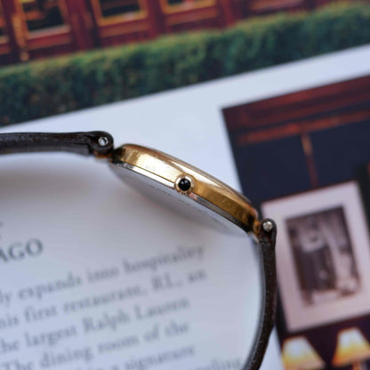 Vintage Movado Museum Classic Ref. 20.2270.172 Gold Plated Quartz 80s