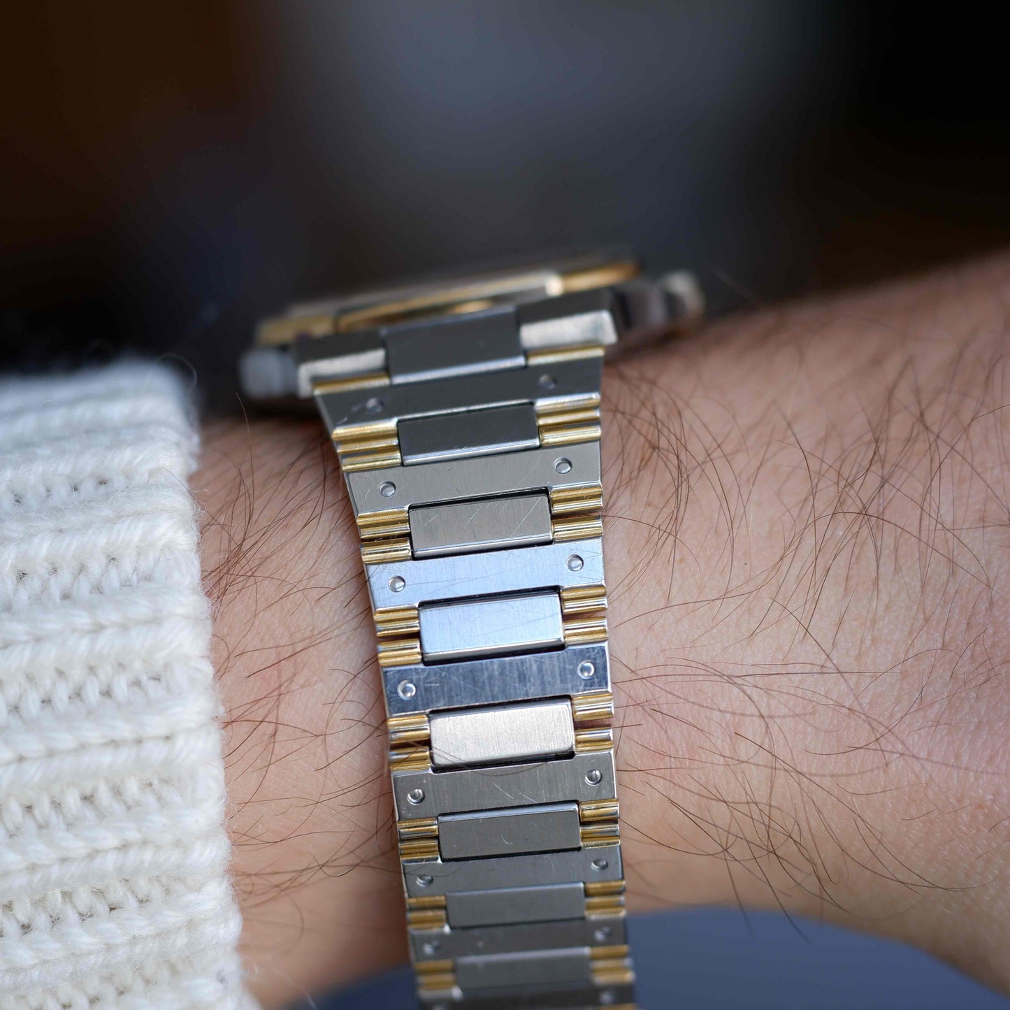 Vintage Seiko SQ 100 Ref. 6923-5050 Snowflake Dial Quartz Two Tone 80s with Box